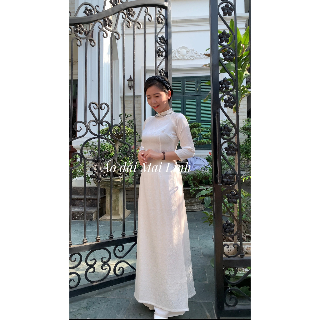 Silk Brocade Ao Dai Mai Linh Ao Dai Shopee Philippines