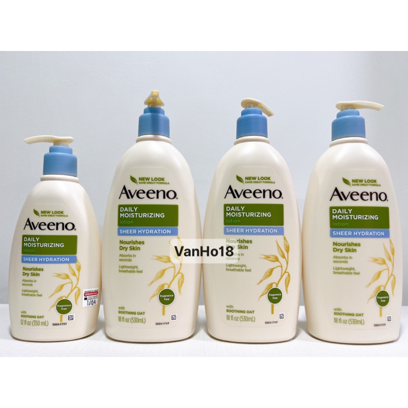 Usa _ Aveeno Daily Moisturizing Lotion SHEER HYDRATION Shopee Philippines