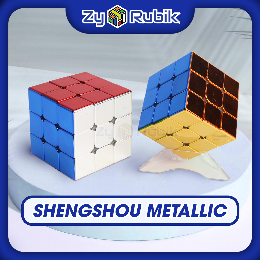 Rubik Mirror 3x3 Sengso Metallic Stickerless - 3-Storey Rubic With ...