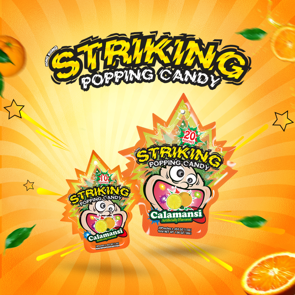 Striking Popping Candy Tangerine Explosive Candy Shopee Philippines