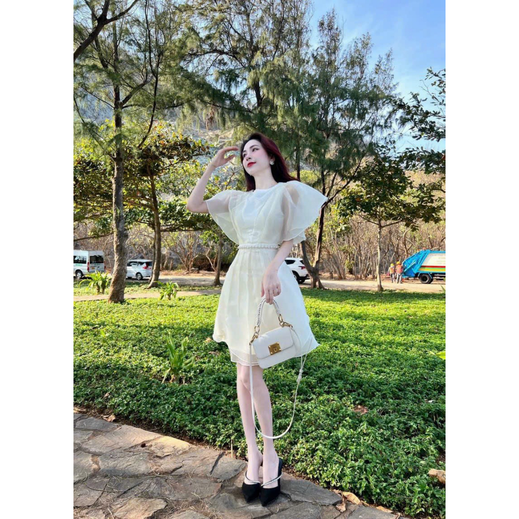 Fashion Style White Star Printed Sexy Women Chiffon party ware summer Dresses Long main image 1