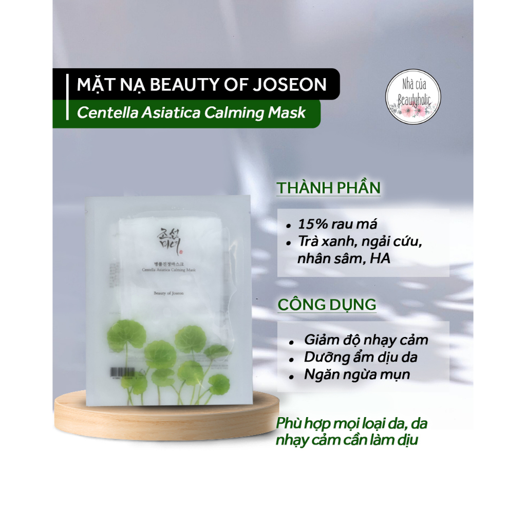 Beauty OF JOSEON CENTELLA ASIATICA CALMING MASK Paper MASK | Shopee ...