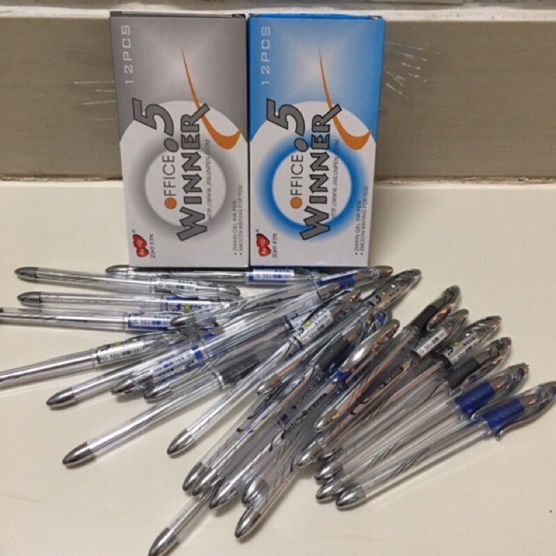 Combo of 10 boxes of 120 Winner liquid gel pens with 0.5mm nibs ...