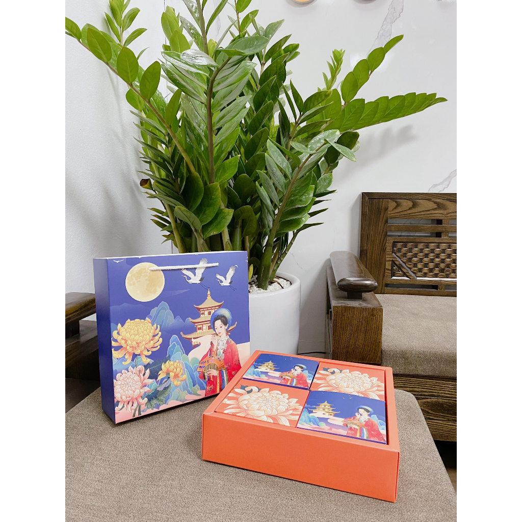 Moon Cake Box Shell-Chamomile (4 Cakes) | Shopee Philippines