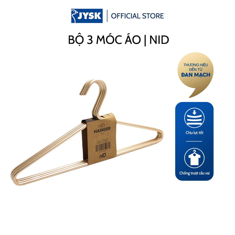 Set Of 3 Hangers Jysk nID Alu Copper 40x20x0.8cm Shopee
