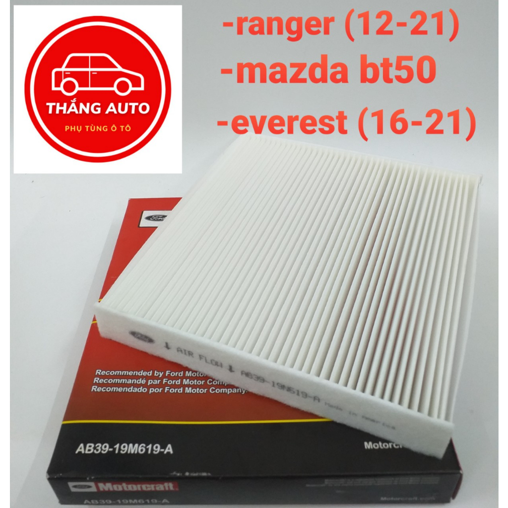 Air Conditioner Filter, ranger Air Conditioner Filter (20122022) bt50