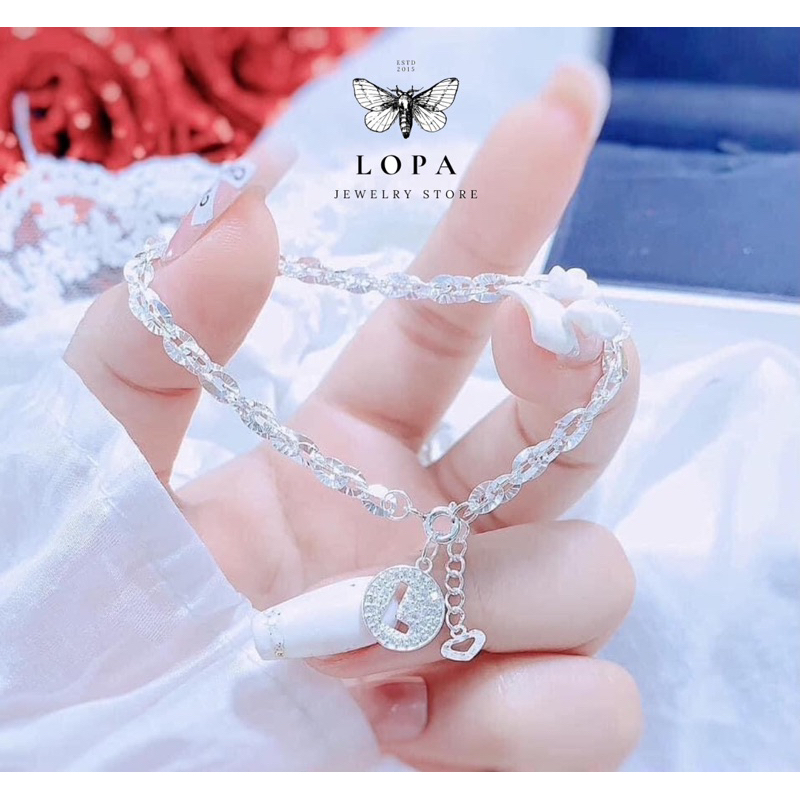 Silver Hand Shake ta LoPa Chain Shape mix Gentle Personality Letters ...