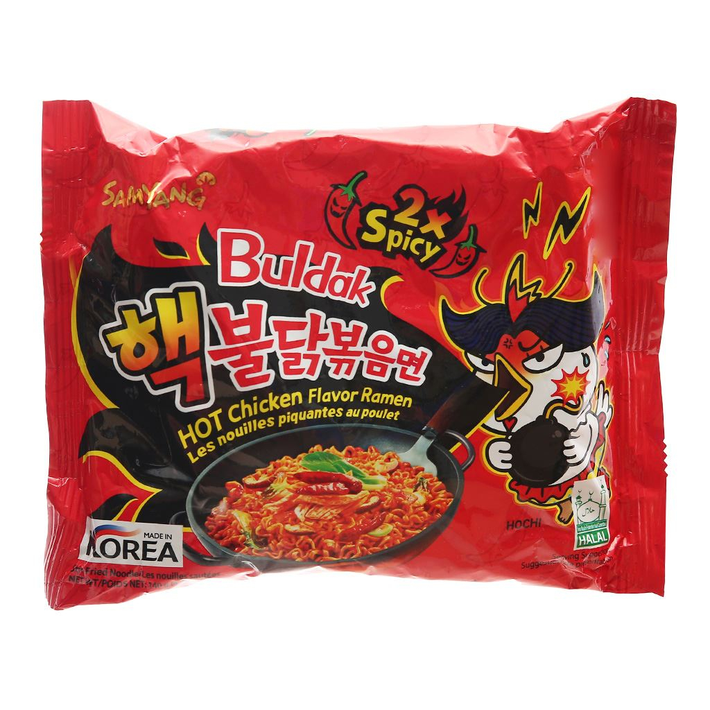 Korean Super Spicy Chicken Ramen X2 SamYang Extreme Hot Chicken Ramen ...