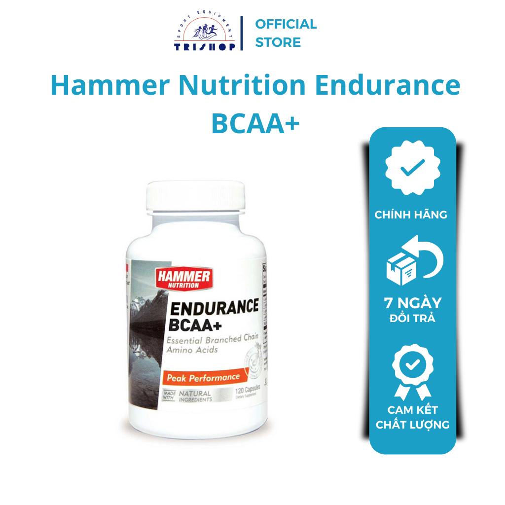 Hammer Nutrition Endurance BCAA + Power And Strength Tablets (120
