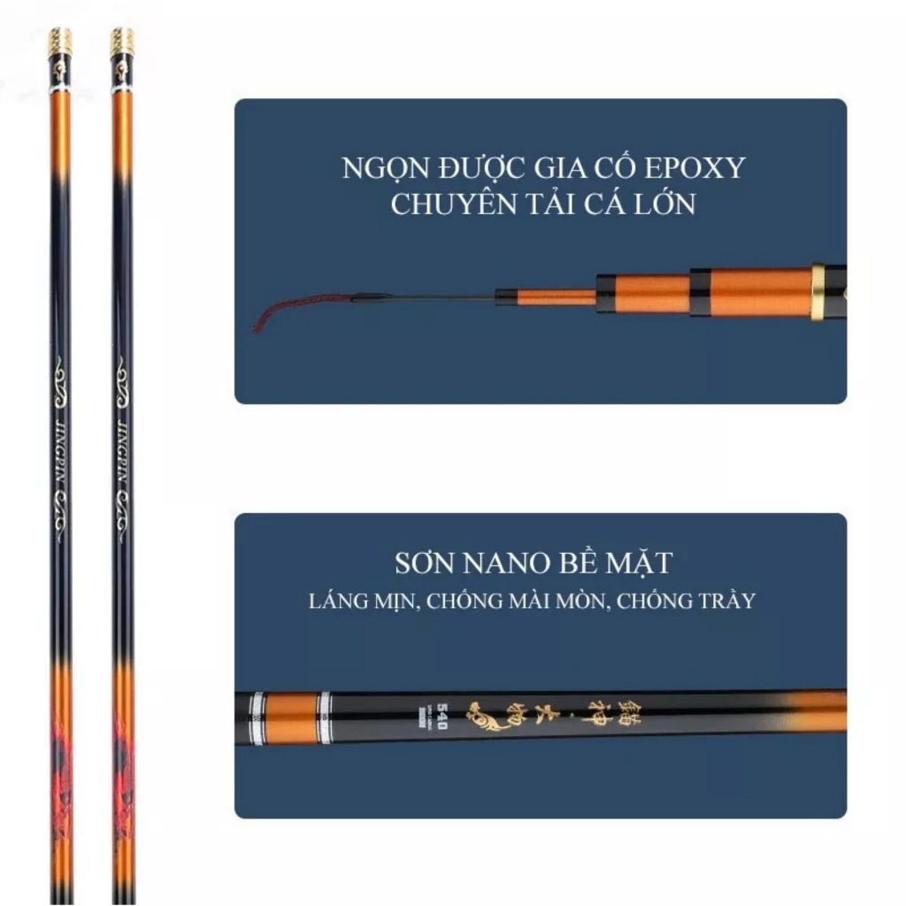 Emperor and Vassal fishing rod, hardness 6H, force distribution 19 ...