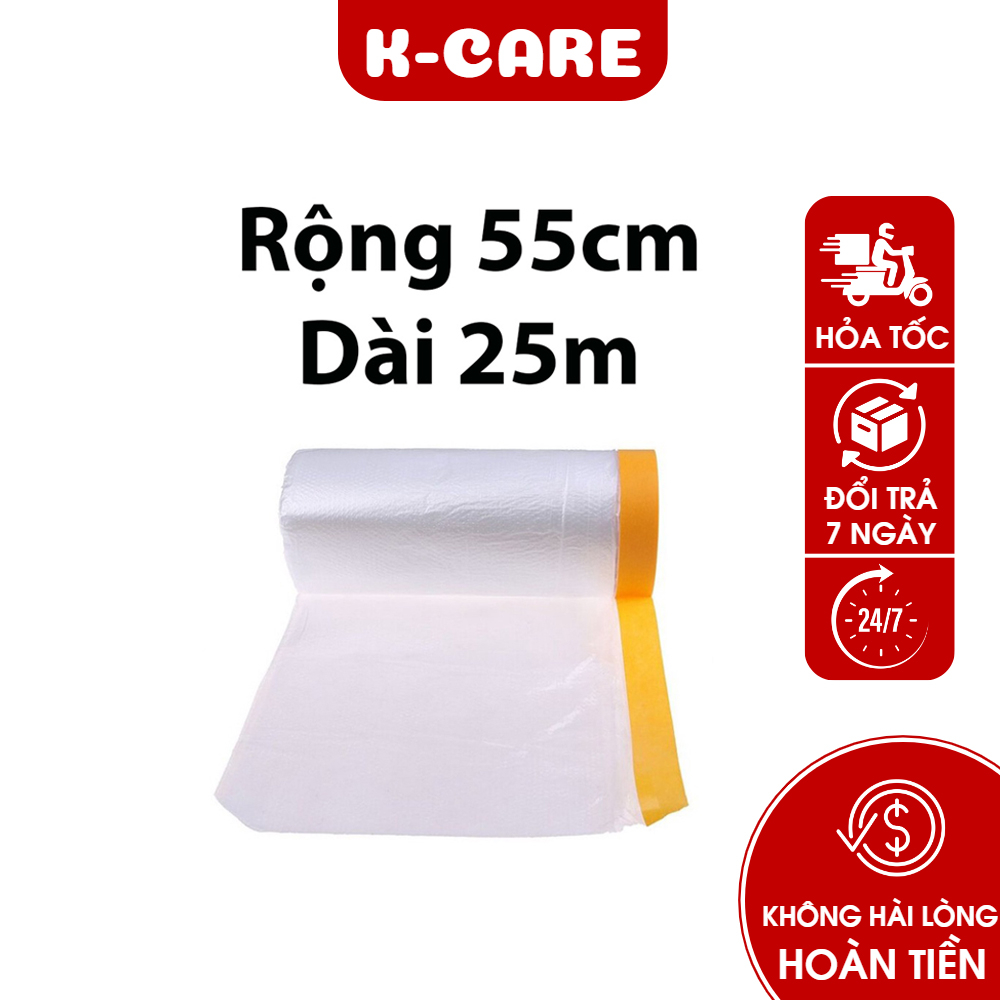 Multipurpose Plastic Film 55cmx25m Dust Cover, Wrap, Paint Shielding