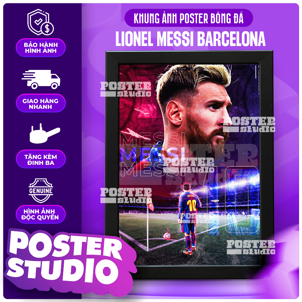 Lionel MESSI Poster and picture frame (including Poster and Composite ...