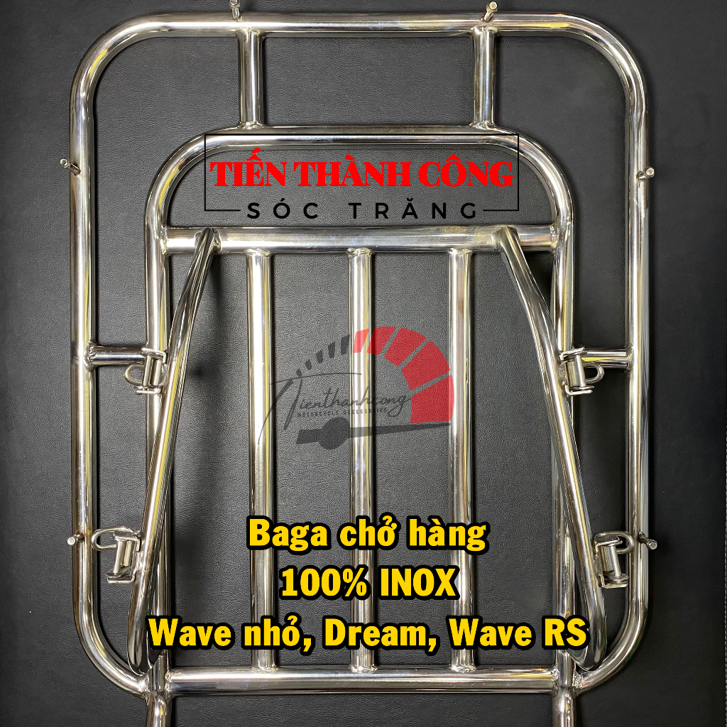 100% stainless steel cargo bag mounted on vehicle models: Small Wave ...