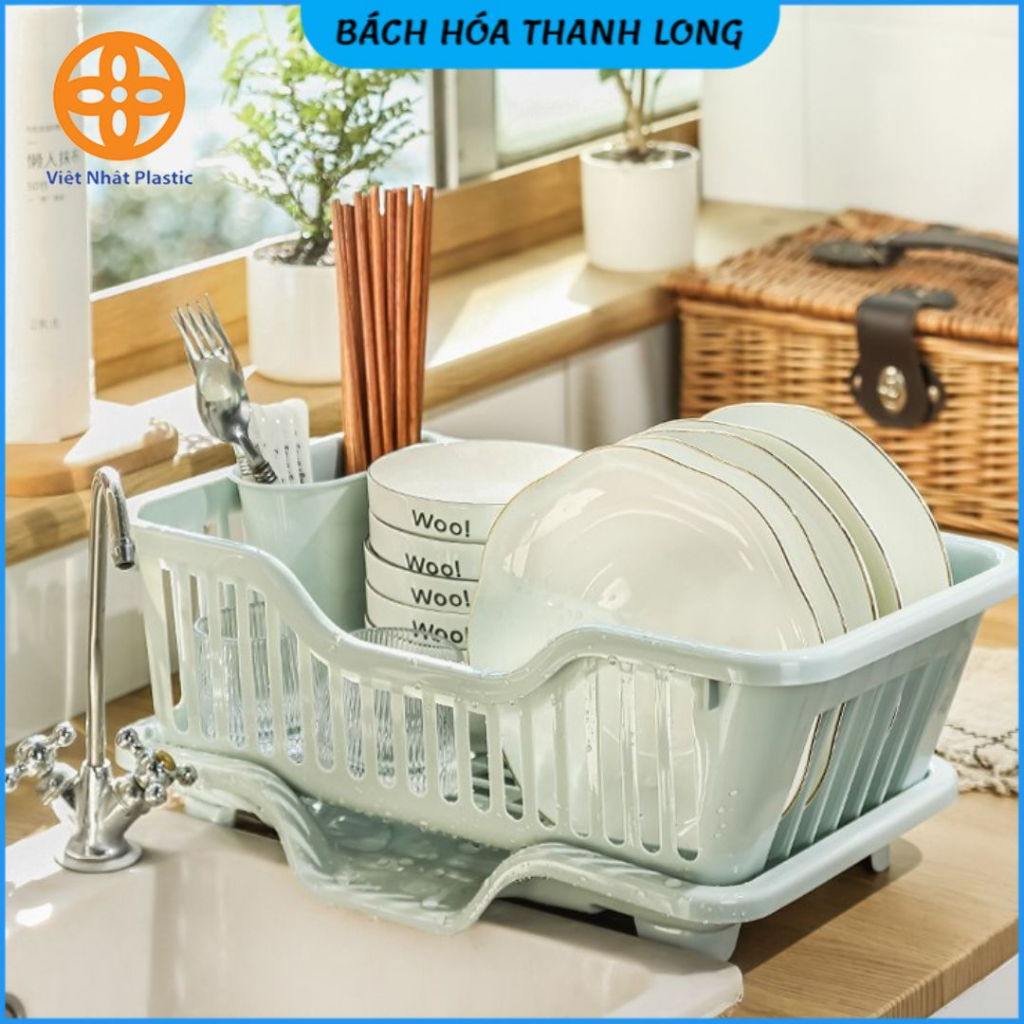 Dish rack with multi-purpose chopsticks and drainage tray Viet Nhat ...
