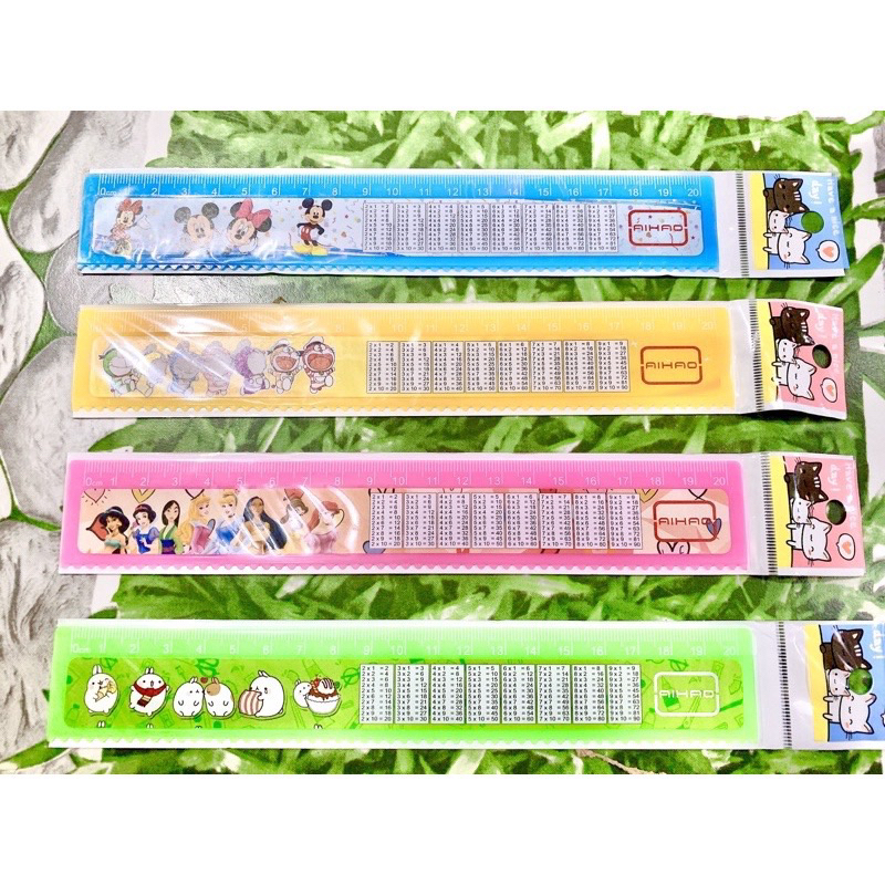20cm plastic ruler with multiplication table | Shopee Philippines