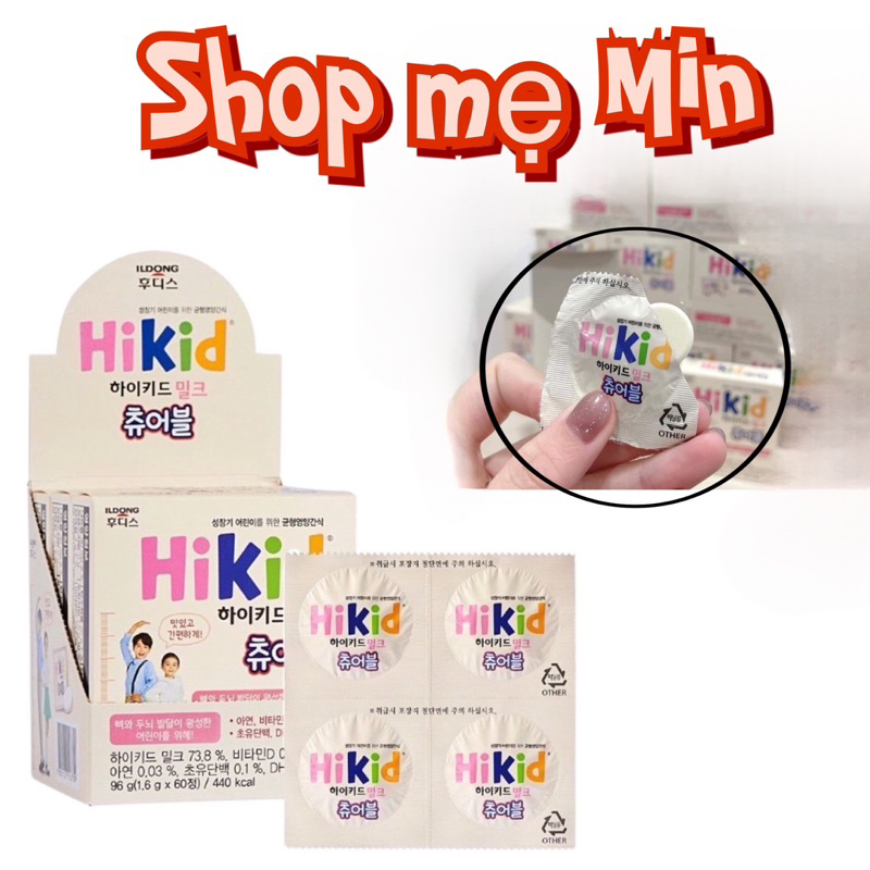 (Odd 1 tablet) Hikid milk candy in tablet form equivalent to 90ml of ...