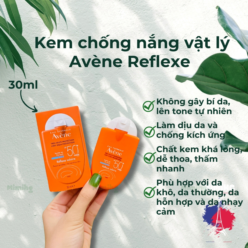 Avene Réflexe Solaire Spf 50 + Physical Sunscreen For Sensitive Skin