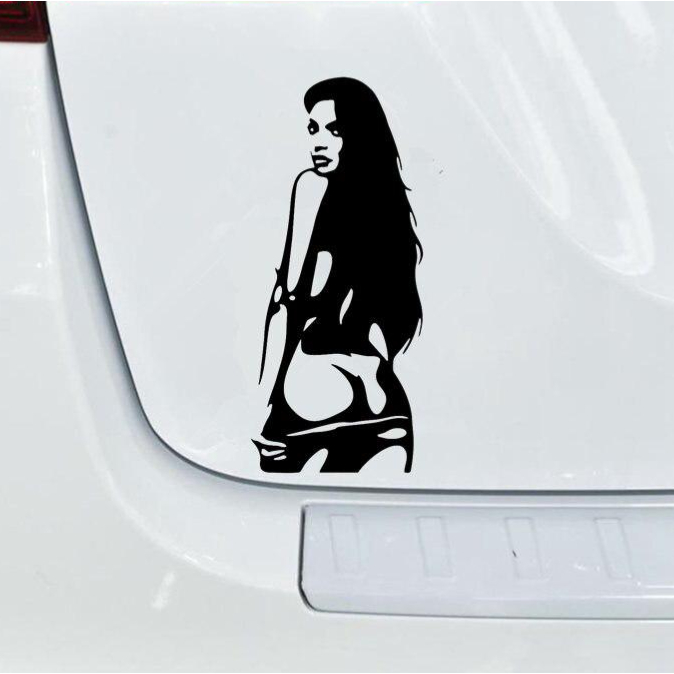 Sexy Girl Car Stamp Beautiful Sticker Shopee Philippines