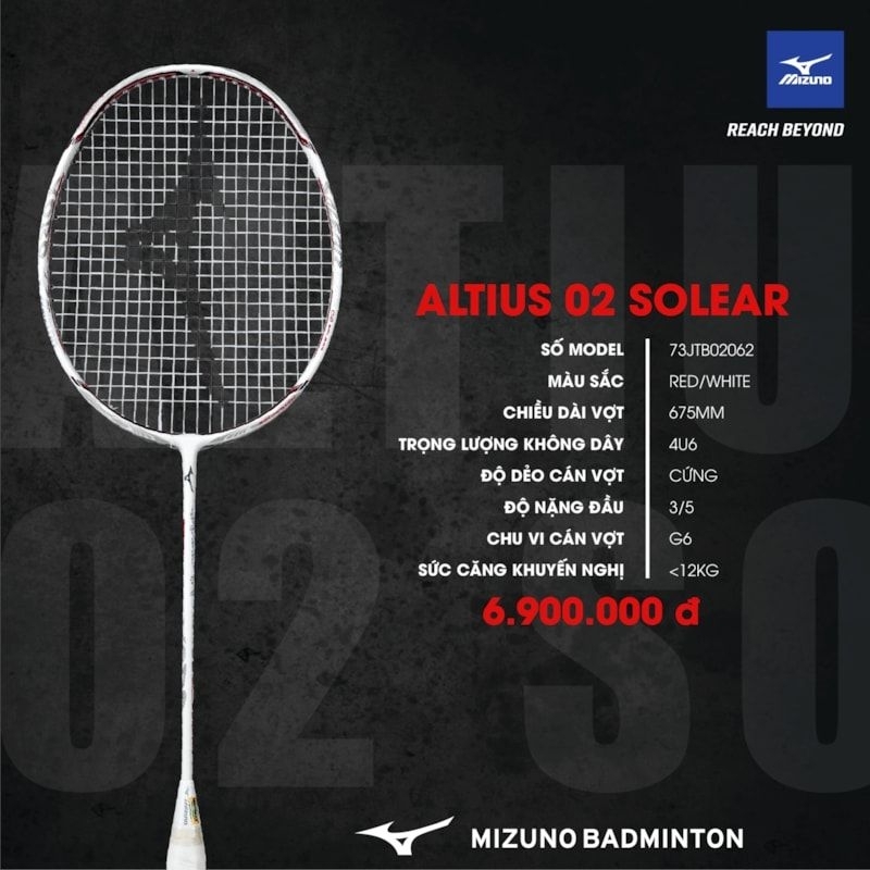 Genuine domestic Mizuno Altius 02 racket (Code JP) (mesh frame ...