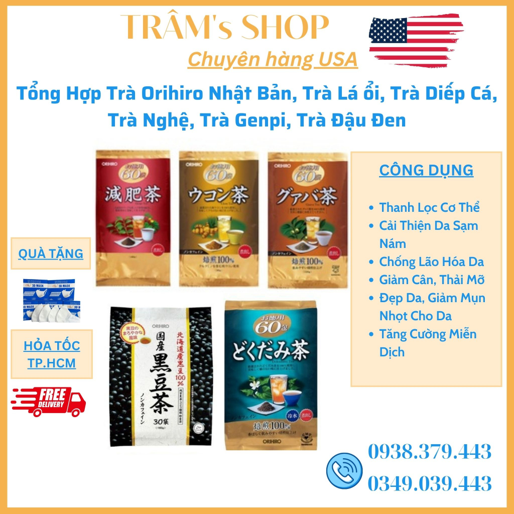 Japanese Orihiro Tea Synthesis, Guava Leaf Tea, Fish Lettuce Tea, Turmeric Tea, Belly Fat