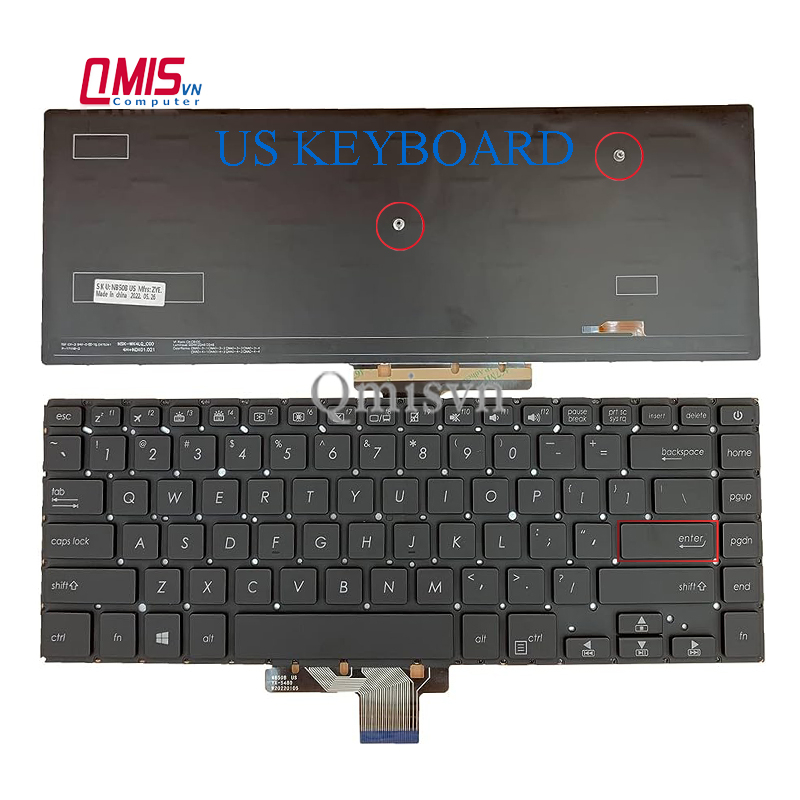 Per ASUS X510U X510B F510U X510Q A510 S510 laptop palm rest coperchio inferiore superiore base guscio inferiore custodia posteriore  7