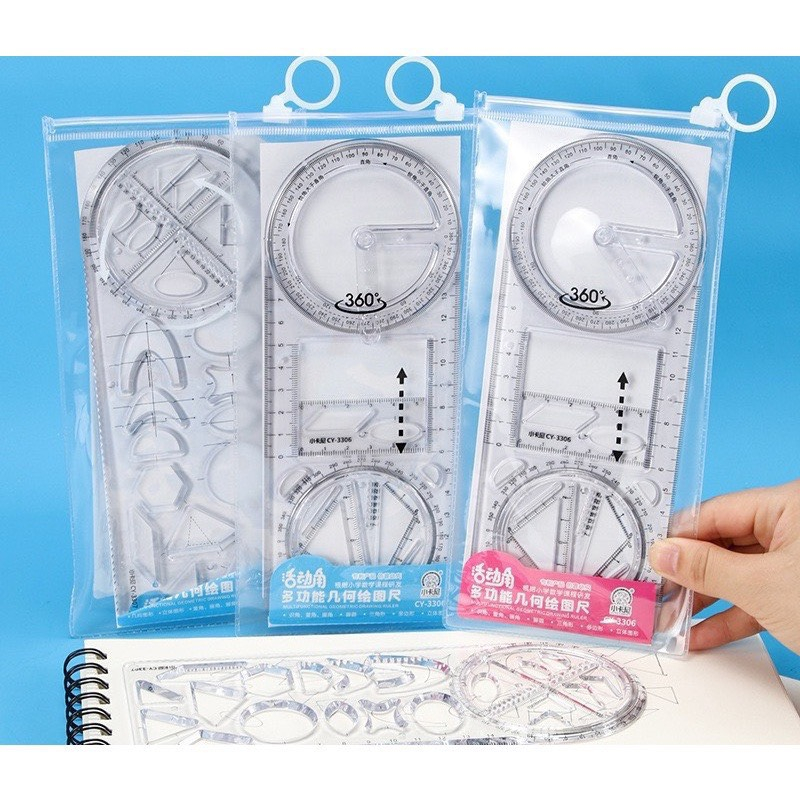 Multi-purpose Ruler With All Pictures, Many Uses For Students | Shopee ...