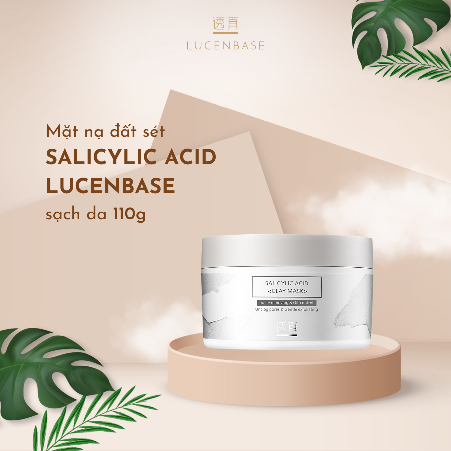 Lucenbase salicylic acid clay mask, clean skin, non-greasy 110g ...