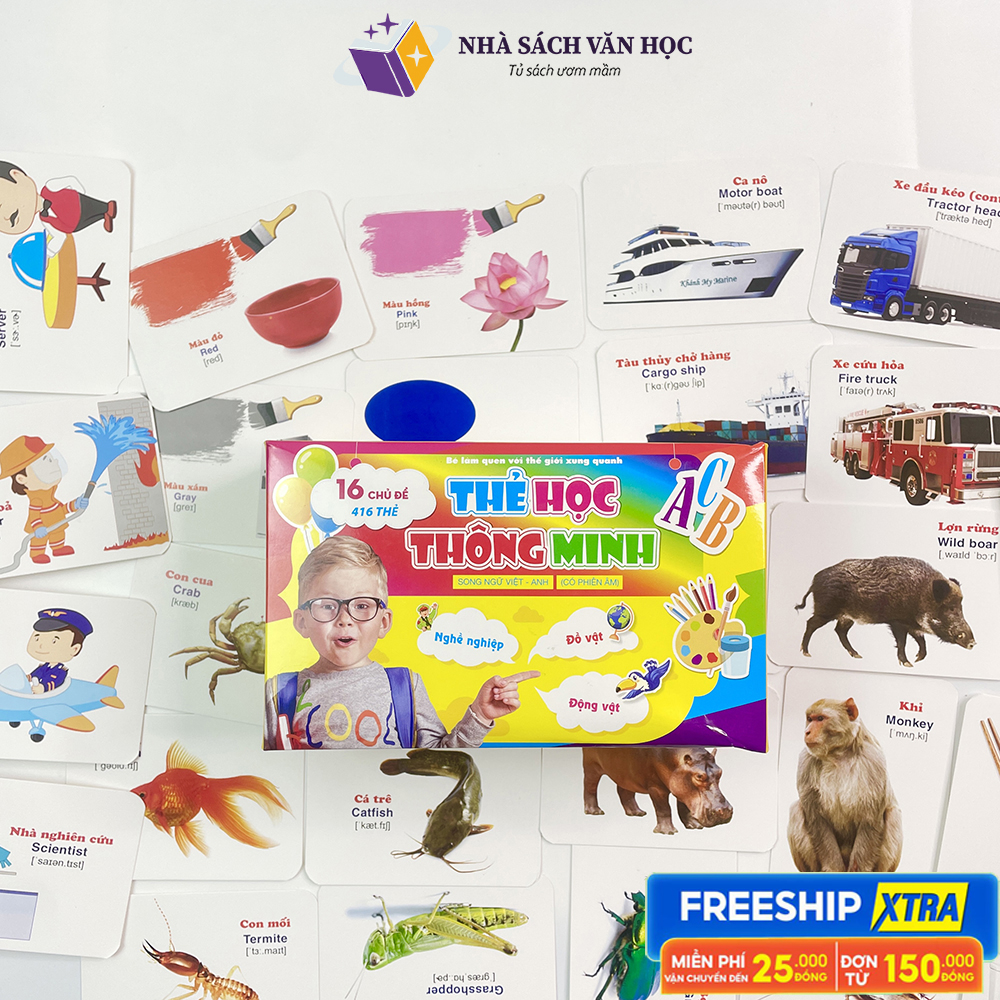 Smart Learning Card Set with 16 Topics - 416 Cards - Bilingual English ...