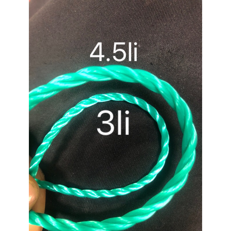 5m Turquoise Monofilament Rope, Climbing Rope, Left Hanging Rope