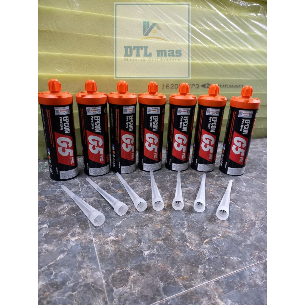 Steel implant glue and Ramset Epcon G5 Pro glue gun. Steel implant with ...