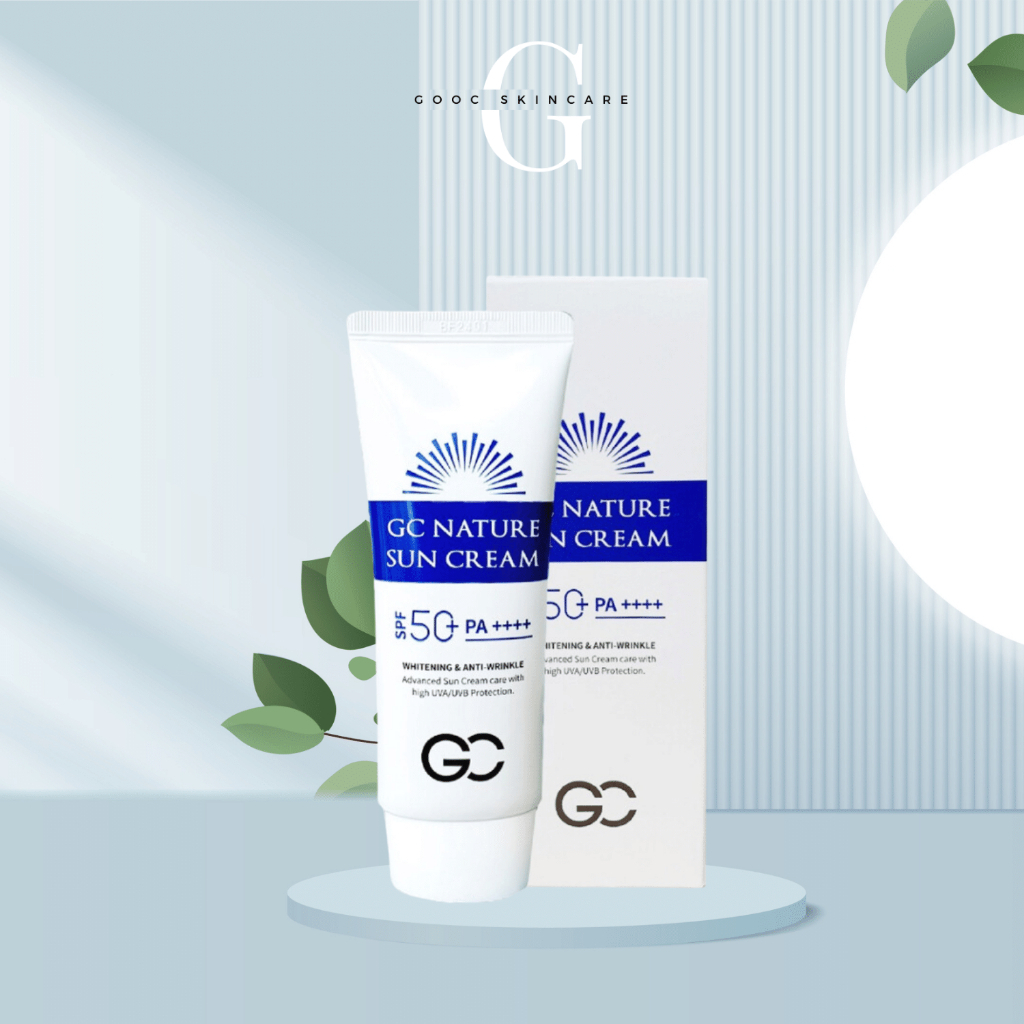 Gc Nature Sun Cream SPF 50 + 60ml Korean Tone Lifting Sunscreen