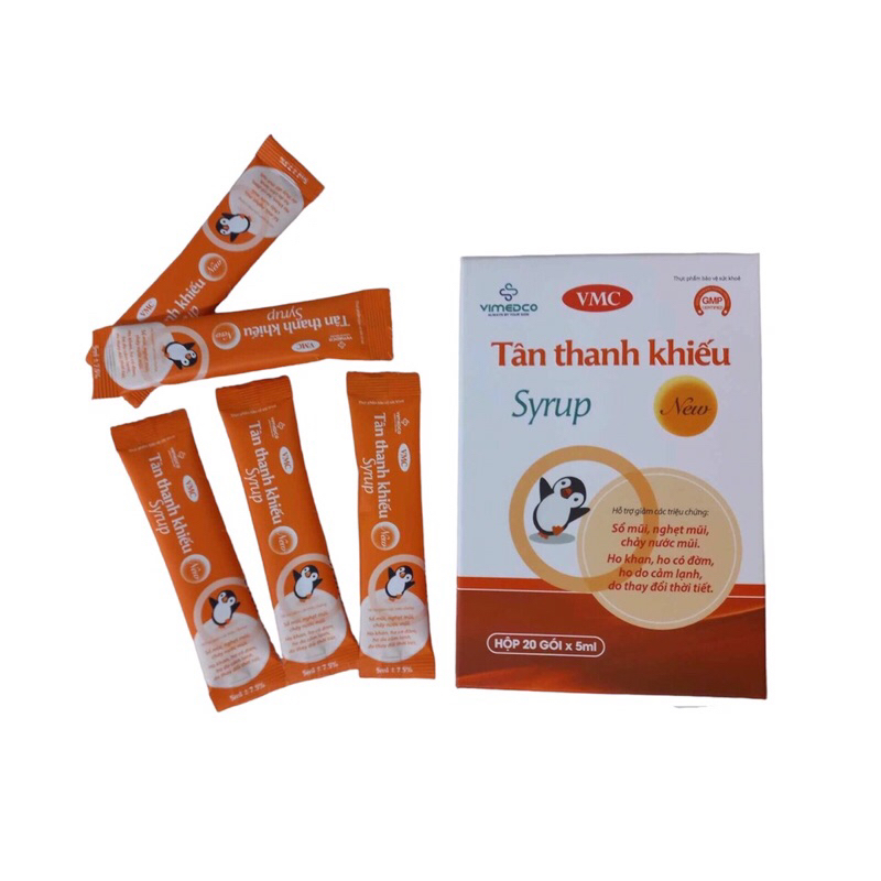 Tan Thanh Kieu Baby Cough Syrup In Packages To Help Reduce Cough