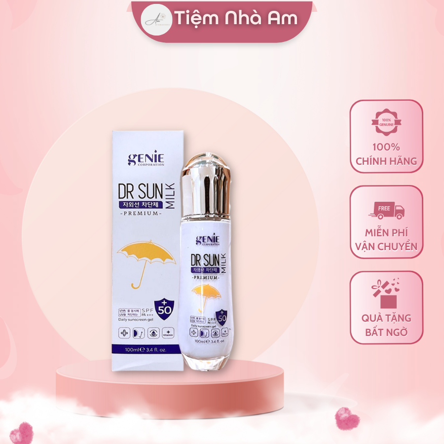 Dr Sun Milk Genie Premium SPF50 PA+++ 100ML Korean Wide Spectrum ...