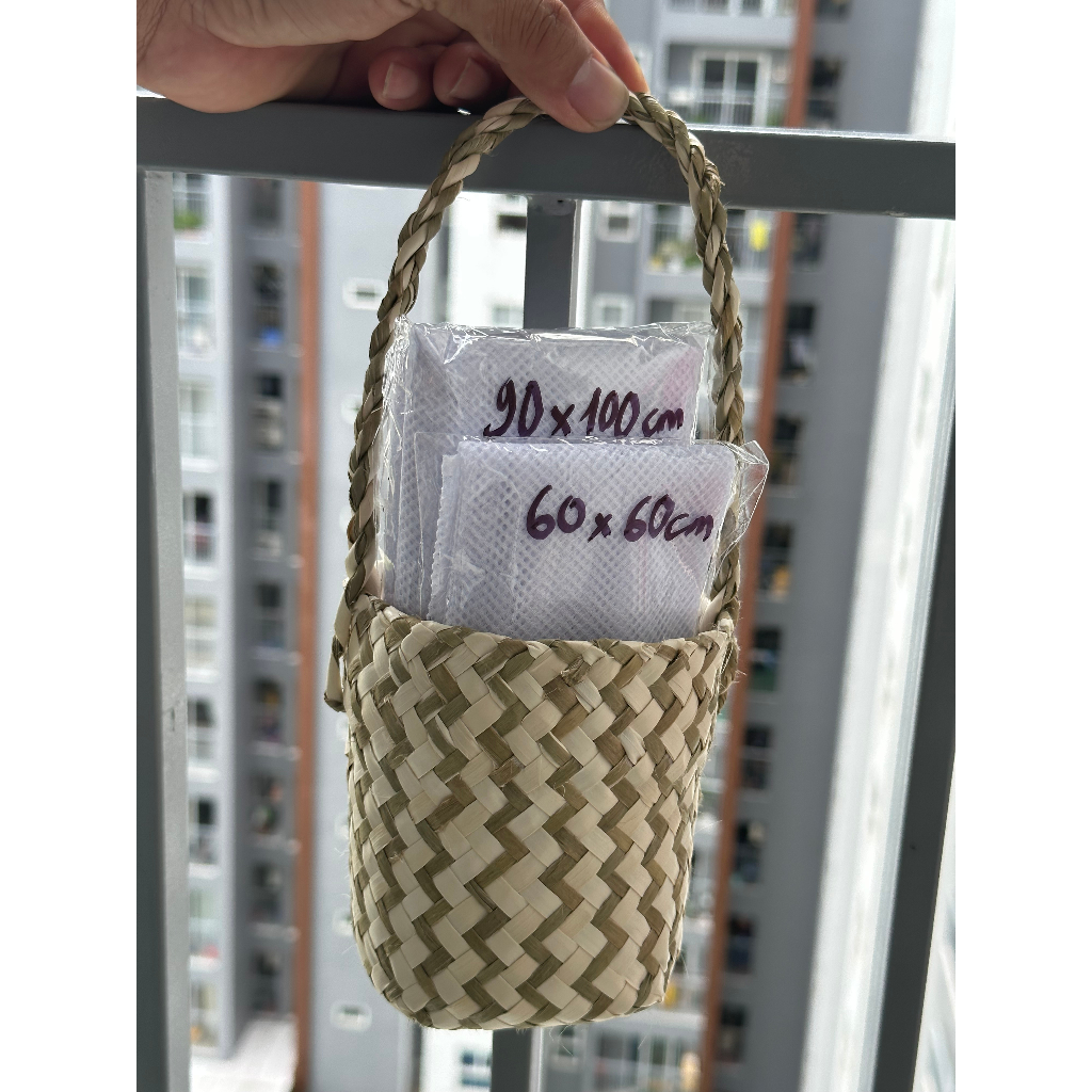 Combo of 2 fabrics, genuine sticky rice cooking net, non-stick, type 1 ...
