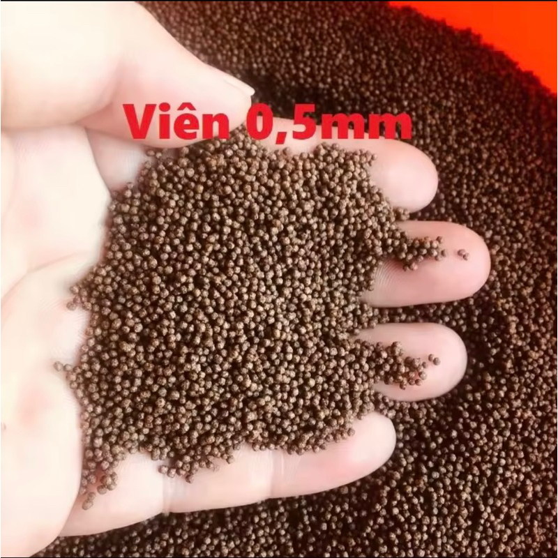 1kg High Protein Fish Bran For Fish 7 Colors, Beta, Koi Carp. (0.5mm