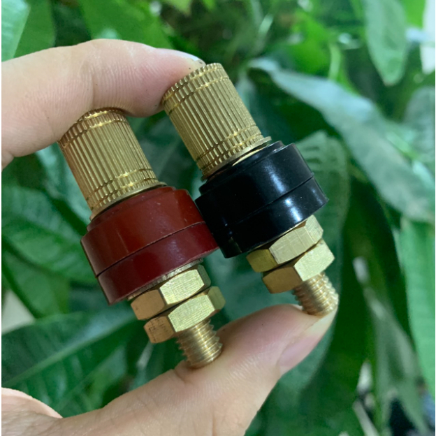 M8 Copper Body Jack, Copper Cover (Black Red Pair) | Shopee Philippines