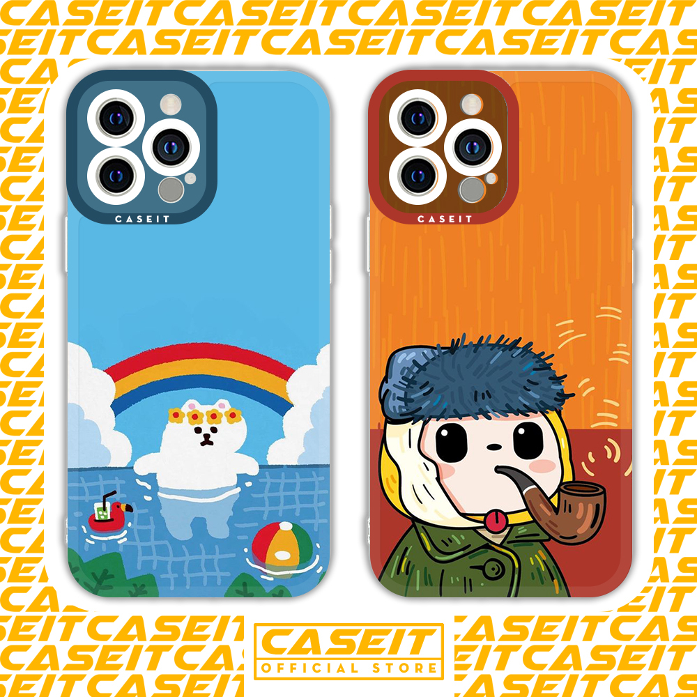 Case iphone Square Edge Caseit Chibi Vangogh art Oil Painted art 8 ...