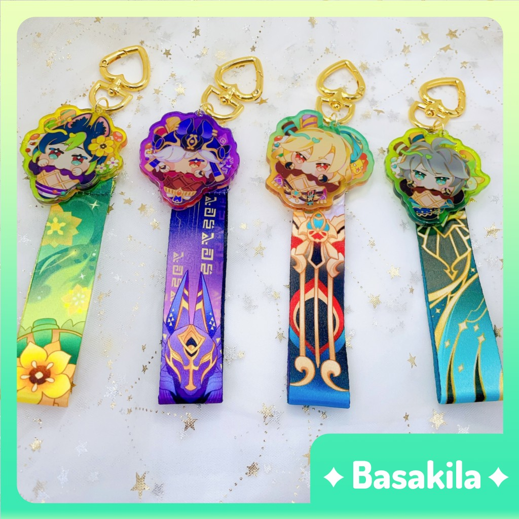 Keychain with string F4 Sumeru Genshin Impact, clear color background ...