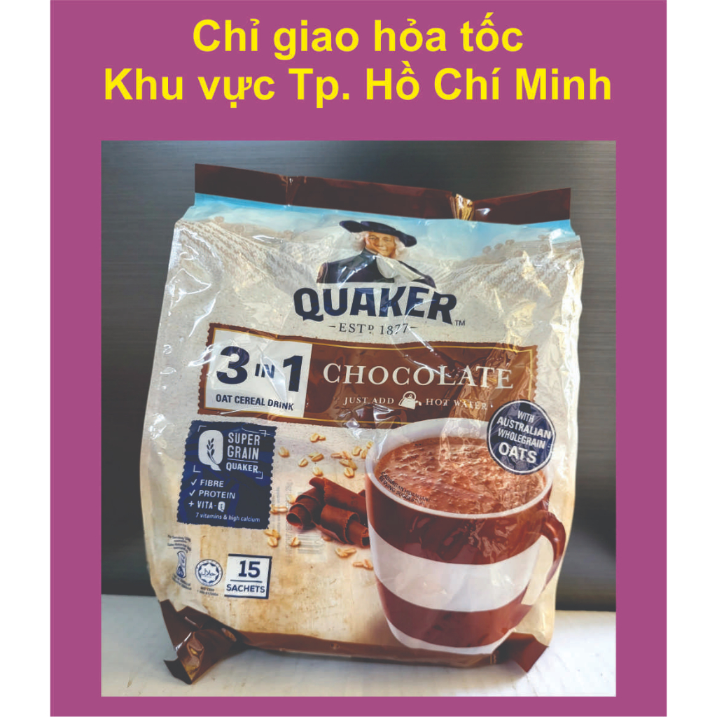 Quaker Ym Brown 420g Chocolate / MALAYSIA / Chocolate Oat Cereal Drink (Hal) Shopee