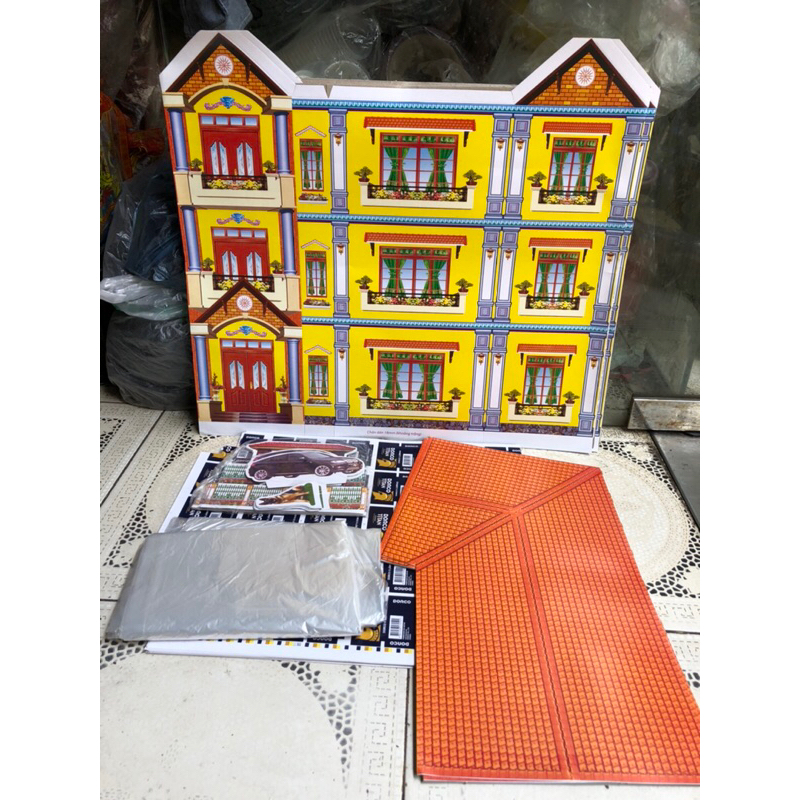 10 embryos 3-storey house fully self-adhesive (full house + plastic bag ...