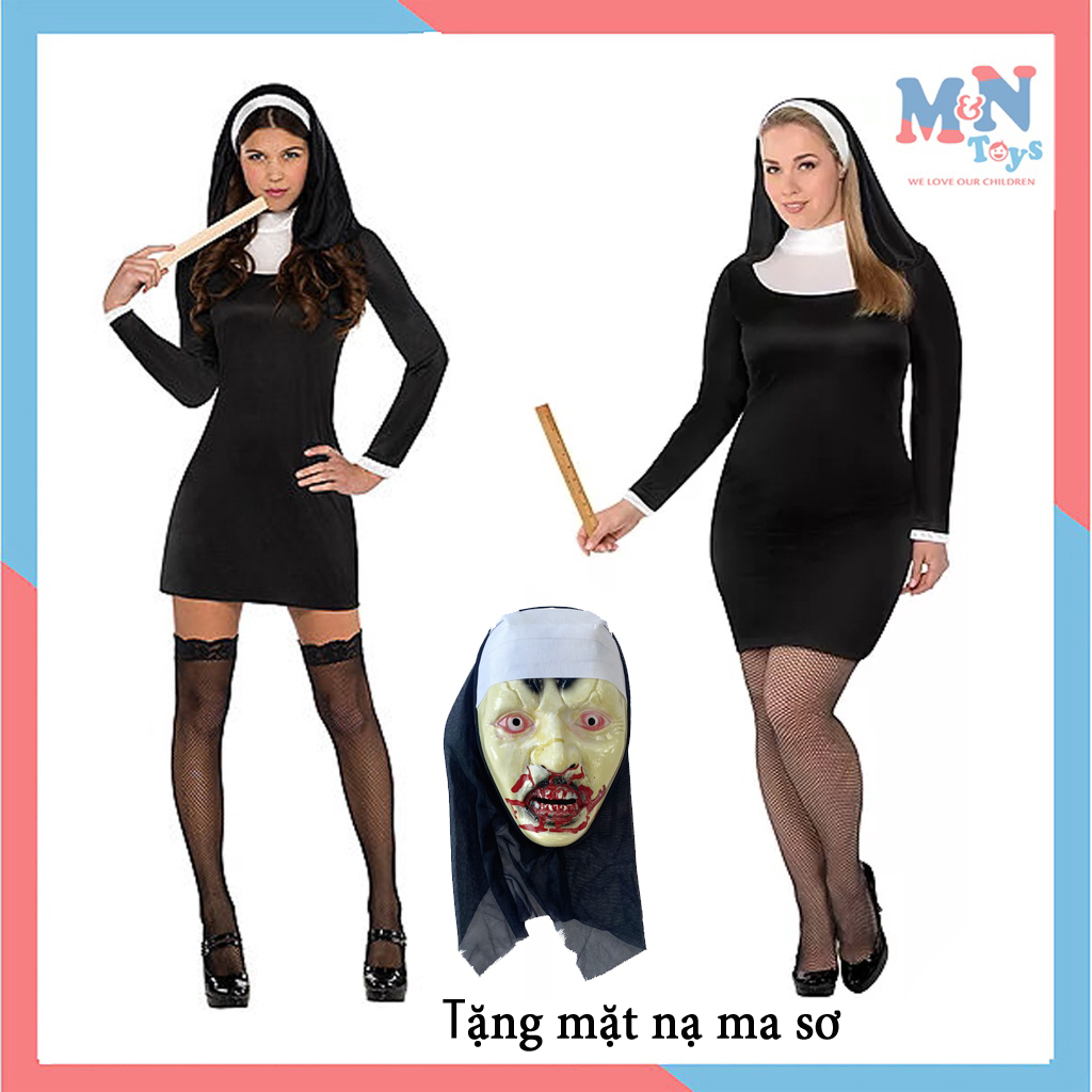 (Free Mask) Valak nun costume set for adults Halloween costumes ...