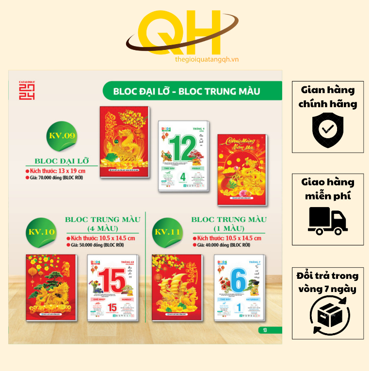 Bloc Removable Calendar CNY 2024, Many Topics And Sizes Shopee