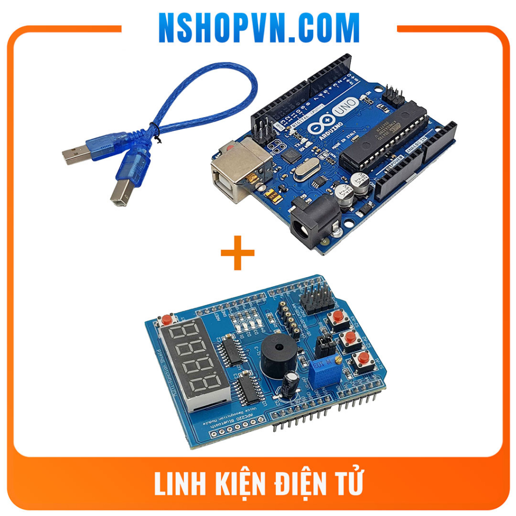 Arduino Uno R3 Chip Plug With multi funtion shield Circuit For ...