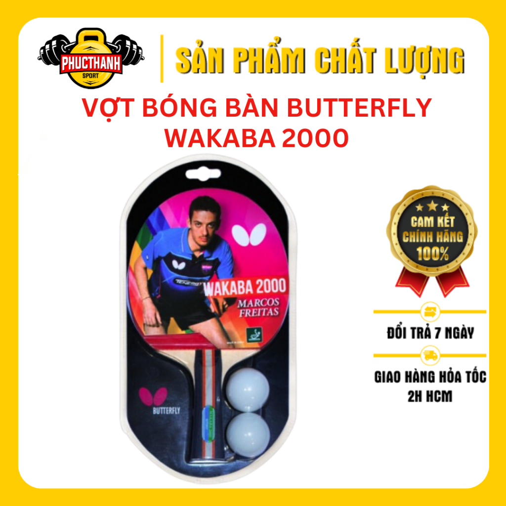 Butterfly Wakaba 2000 table tennis racket with 2 balls | Shopee Philippines