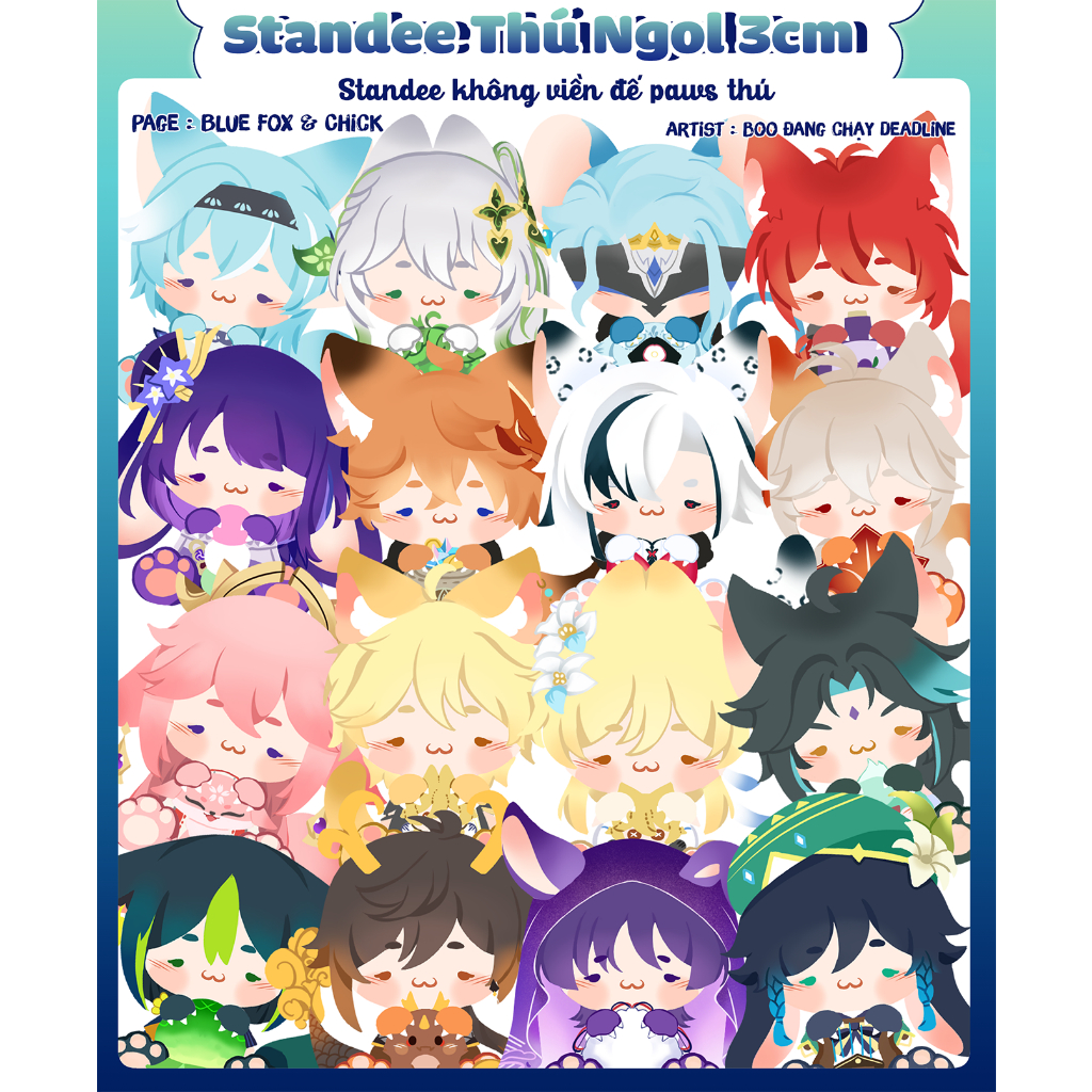 [50 Models] Genshin Impact standee model looks so cute [Read notes ...