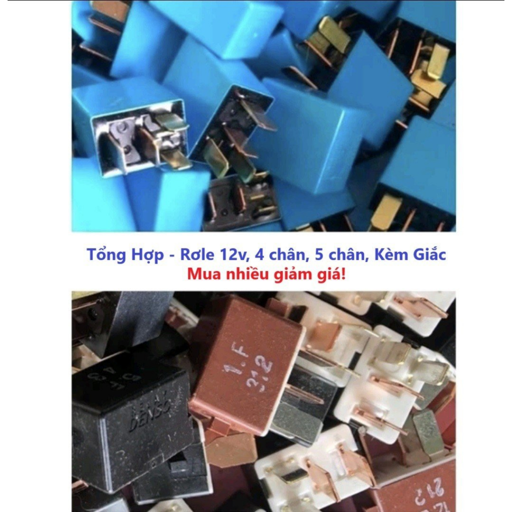 Buy 15 Get 1 Relay DENSO, OMRON, MITSUBA, 12V, 4 Pins, 5 Pins. Genuine