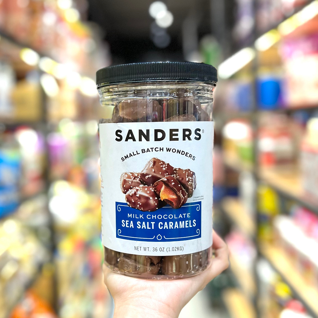 (Date T7 / 2024) SANDERS MILK CHOCOLATE Candy Filled With SEA SALT