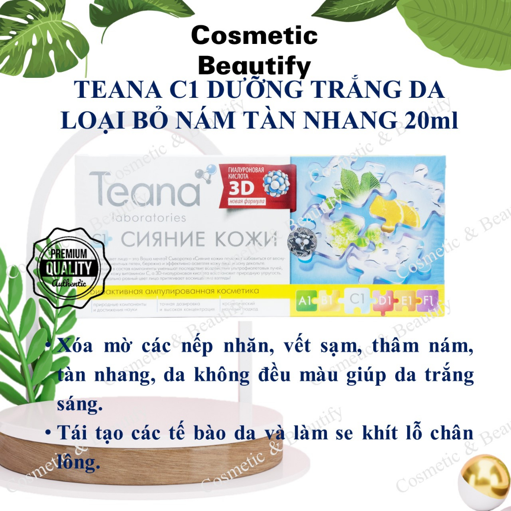 Teana C1 Collagen Serum Brightens Skin, Blurs, Pigmentation | Shopee ...