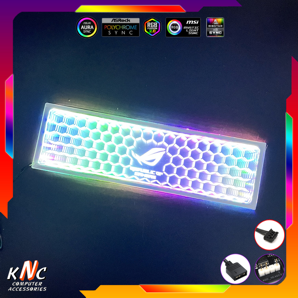 [Liquidation] Argb Led Computer Power Cover with ROG Infinity Pattern ...