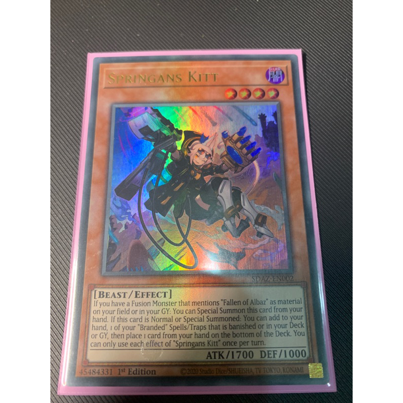 Yugioh Card: Springans Kitt - SDAZ-EN002 - Ultra Rare | Shopee Philippines
